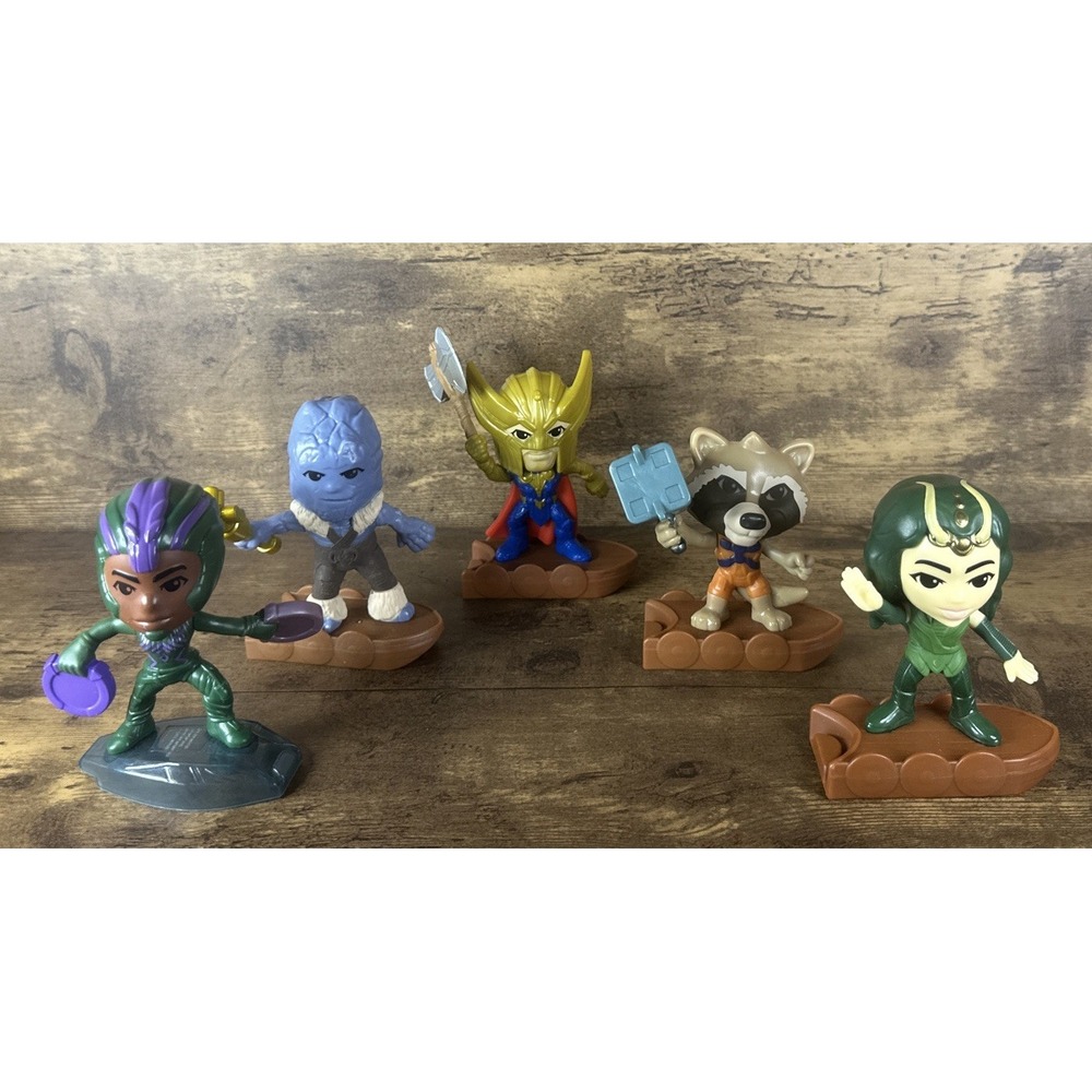 5 THOR Love And Thunder McDonald's Happy Meal Toy Bundle Lot Fast Safe Shipping